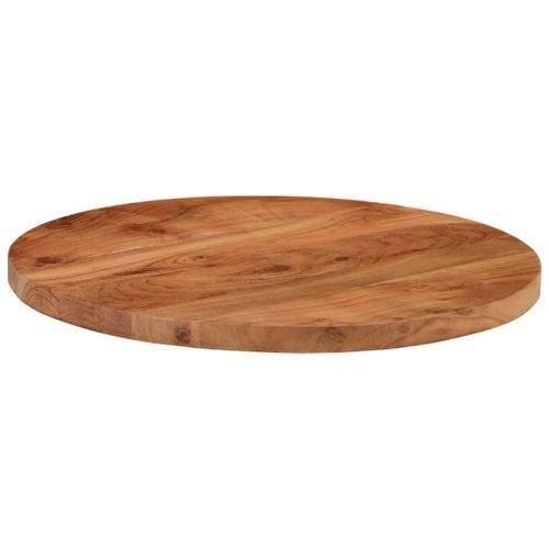 Dessus de table Ø40x3,8 cm rond bois massif d'acacia - Photo n°3; ?>