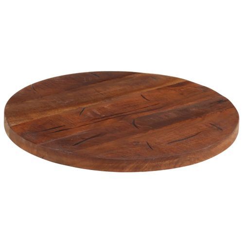 Dessus de table Ø 40x3,8 cm rond bois massif de récupération - Photo n°2; ?>