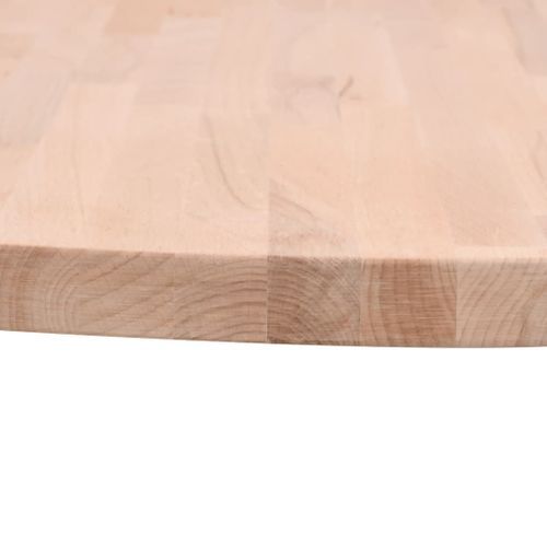 Dessus de table Ø40x4 cm rond bois massif de hêtre - Photo n°3; ?>