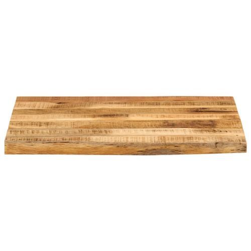 Dessus de table 40x40x2,5 cm bord vivant bois massif manguier - Photo n°3; ?>