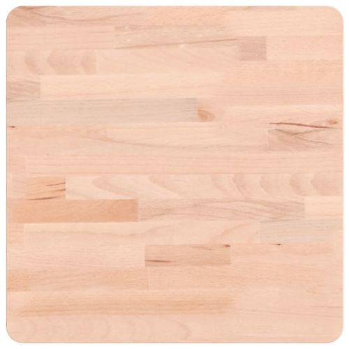 Dessus de table 40x40x2,5 cm carré bois massif de hêtre - Photo n°2; ?>