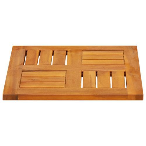 Dessus de table 40x40x2 cm carré bois massif d'acacia - Photo n°3; ?>