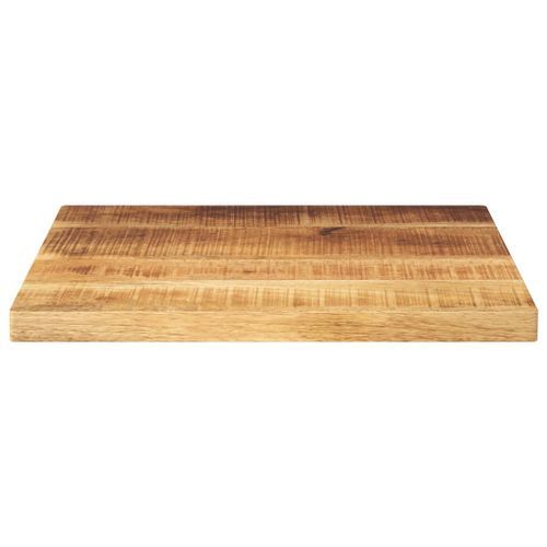 Dessus de table 40x40x3,8 cm carré bois massif de manguier brut - Photo n°3; ?>