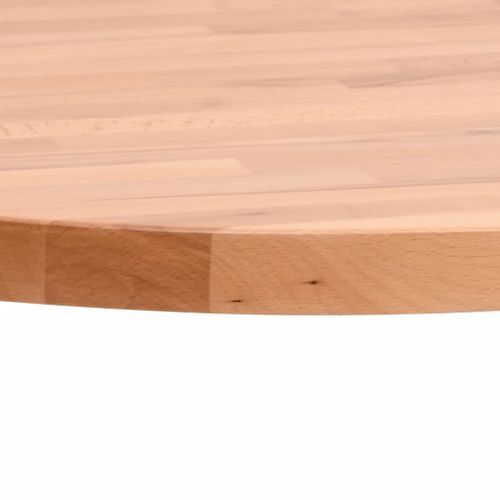 Dessus de table Ø50x2,5 cm rond bois massif de hêtre - Photo n°3; ?>