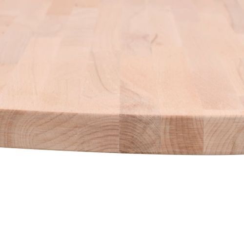 Dessus de table Ø50x4 cm rond bois massif de hêtre - Photo n°3; ?>