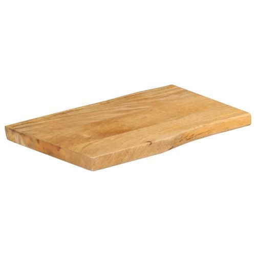 Dessus de table 50x40x3,8 cm bord vivant bois massif manguier - Photo n°2; ?>