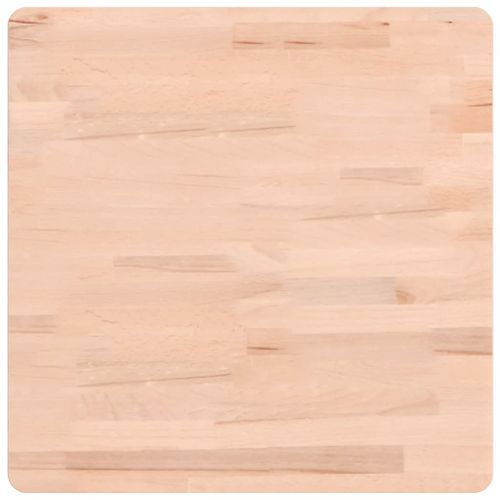 Dessus de table 50x50x1,5 cm carré bois massif de hêtre - Photo n°2; ?>