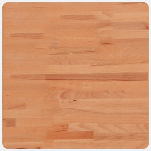 Dessus de table 50x50x2,5 cm carré bois massif de hêtre - Photo n°2; ?>