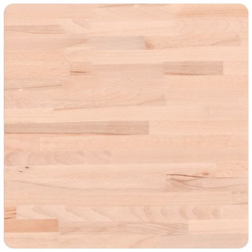 Dessus de table 50x50x2,5 cm carré bois massif de hêtre - Photo n°2; ?>