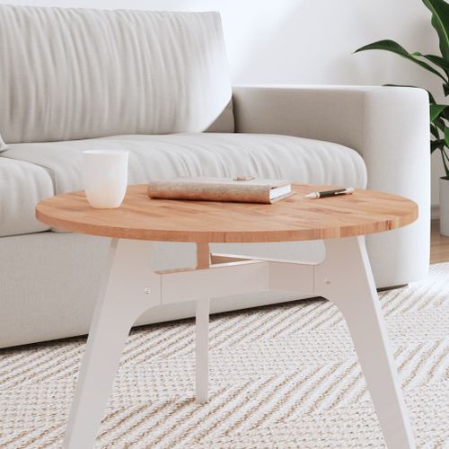 Dessus de table Ø60x1,5 cm rond bois massif de hêtre - Photo n°2; ?>