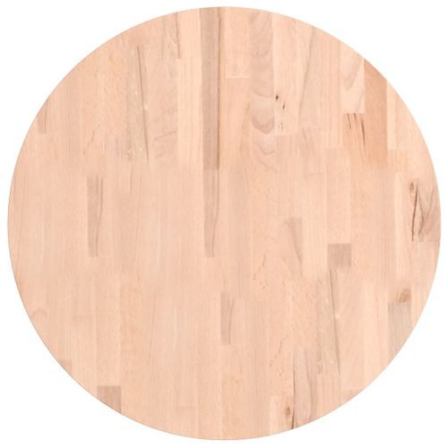 Dessus de table Ø60x1,5 cm rond bois massif de hêtre - Photo n°2; ?>