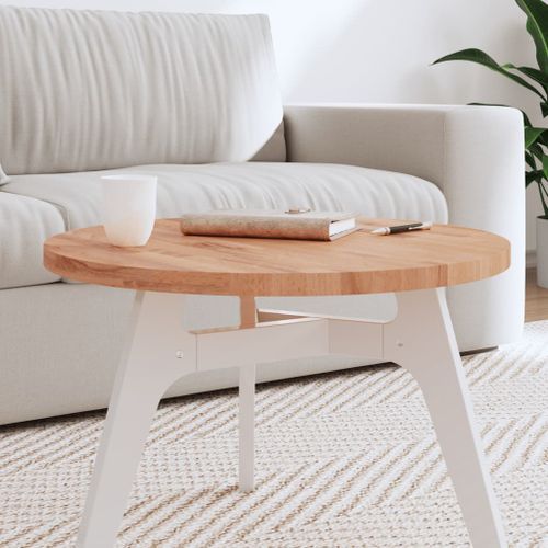 Dessus de table Ø60x2,5 cm rond bois massif de hêtre - Photo n°2; ?>