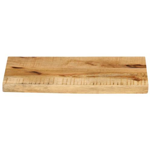 Dessus de table 60x20x3,8 cm bord vivant bois massif manguier - Photo n°3; ?>