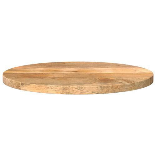 Dessus de table Ø 60x3,8 cm rond bois de manguier massif - Photo n°3; ?>