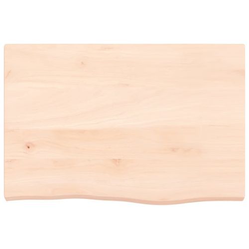 Dessus de table 60x40x(2-4) cm bois de chêne massif non traité - Photo n°3; ?>