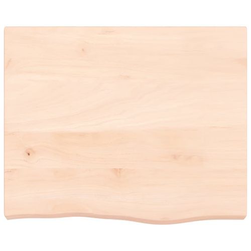 Dessus de table 60x50x(2-6) cm bois de chêne massif non traité - Photo n°3; ?>