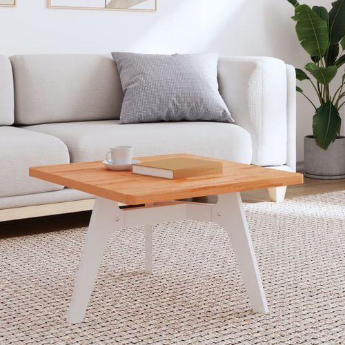 Dessus de table 60x60x2,5 cm carré bois massif de hêtre - Photo n°3; ?>