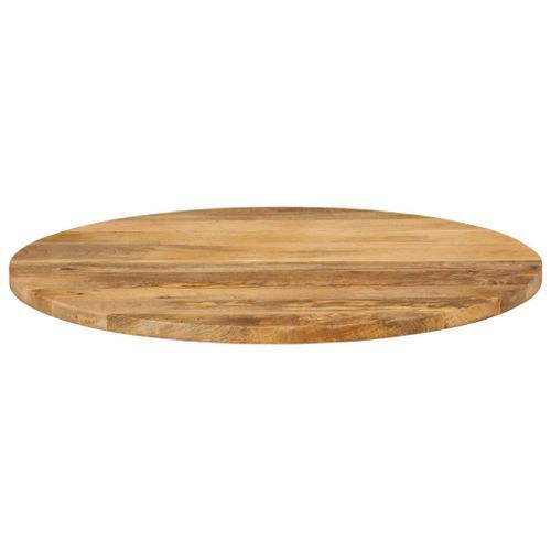 Dessus de table Ø 70x2,5 cm rond bois de manguier massif - Photo n°3; ?>