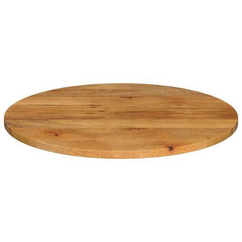 Dessus de table Ø 70x2,5 cm rond bois de manguier massif - Photo n°3; ?>