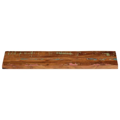 Dessus de table 70x20x2,5 cm rectangulaire bois massif récupéré - Photo n°3; ?>