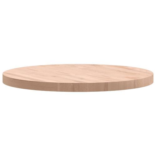 Dessus de table Ø70x4 cm rond bois massif de hêtre - Photo n°3; ?>