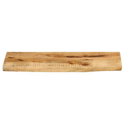 Dessus de table 70x40x2,5 cm bord vif bois massif manguier brut - Photo n°3; ?>