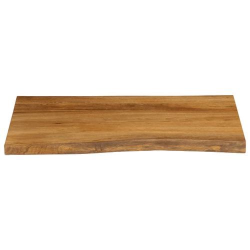 Dessus de table 70x60x2,5 cm bord vivant bois massif manguier - Photo n°3; ?>