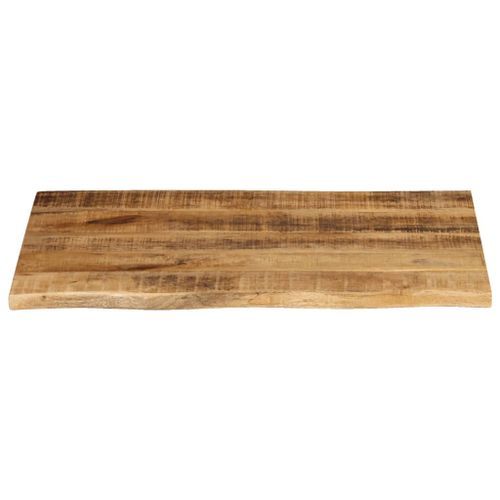 Dessus de table 70x60x3,8 cm bord vivant bois massif manguier - Photo n°3; ?>