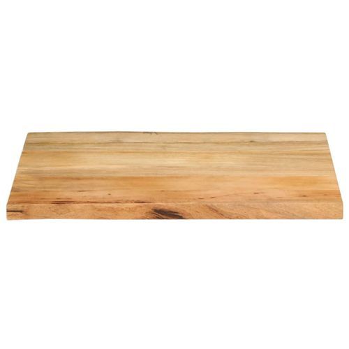 Dessus de table 70x60x3,8 cm bord vivant bois massif manguier - Photo n°3; ?>