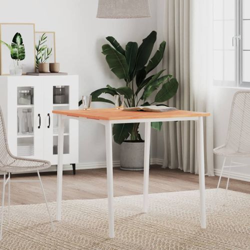 Dessus de table 70x70x1,5 cm carré bois massif de hêtre - Photo n°3; ?>