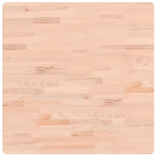 Dessus de table 70x70x1,5 cm carré bois massif de hêtre - Photo n°2; ?>