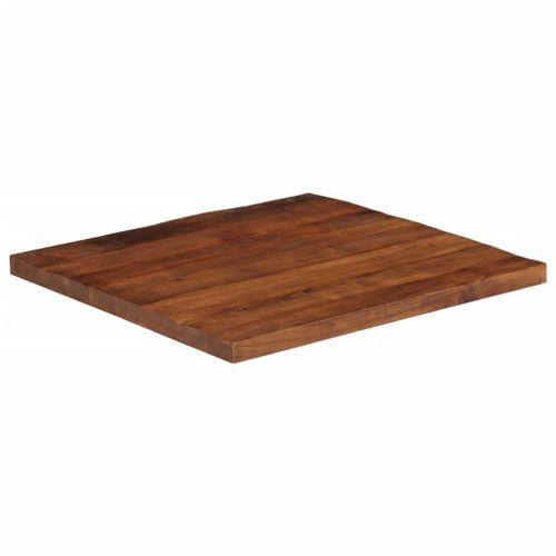 Dessus de table 70x70x3,8 cm carré bois massif de récupération - Photo n°2; ?>