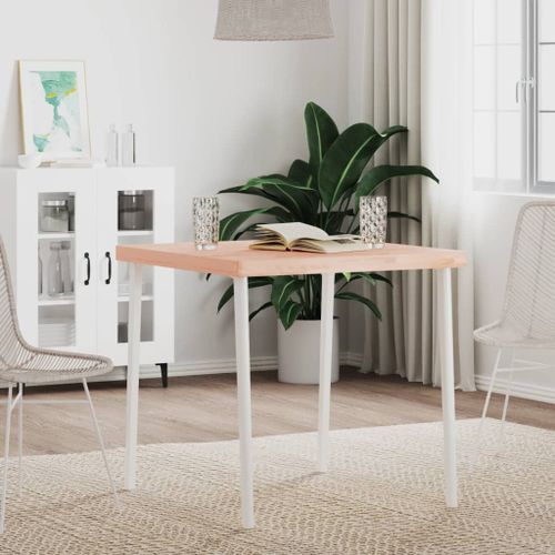 Dessus de table 70x70x4 cm carré bois massif de hêtre - Photo n°3; ?>