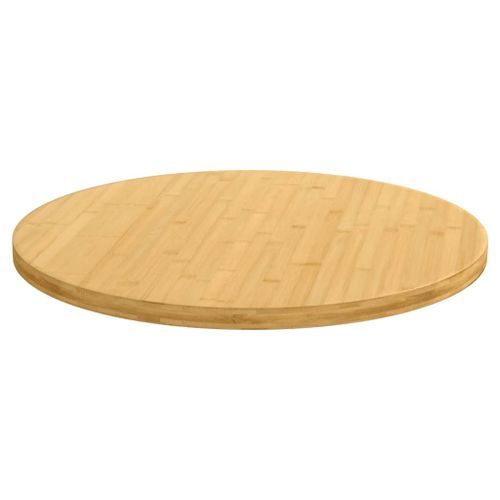 Dessus de table Ø80x2,5 cm bambou - Photo n°2; ?>