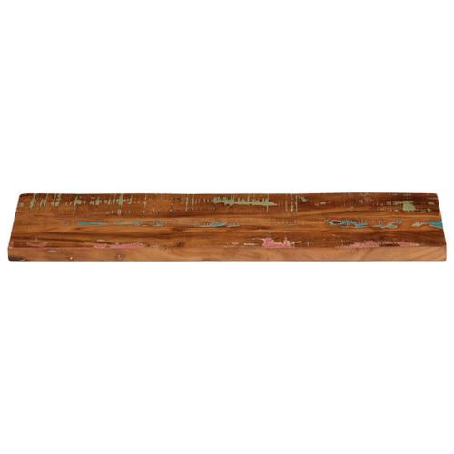 Dessus de table 80x20x2,5 cm rectangulaire bois massif récupéré - Photo n°3; ?>