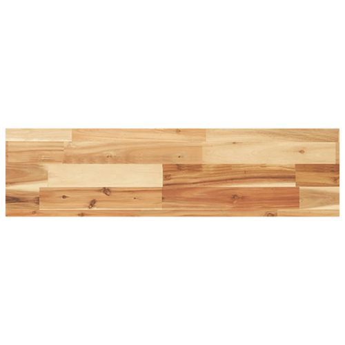 Dessus de table 80x20x4 cm rectangulaire bois massif d'acacia - Photo n°2; ?>