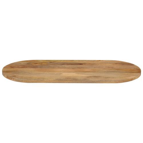 Dessus de table 80x40x2,5 cm ovale bois massif de manguier - Photo n°3; ?>