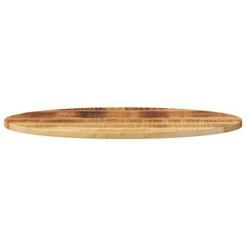 Dessus de table 80x40x2,5 cm ovale bois massif de manguier - Photo n°3; ?>