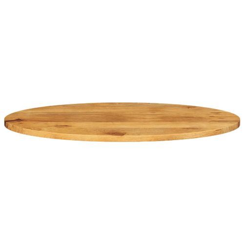 Dessus de table 80x40x2,5 cm ovale bois massif de manguier - Photo n°3; ?>