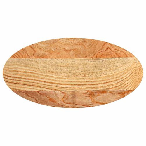 Dessus de table 80x40x2 cm bois de chêne massif ovale - Photo n°2; ?>