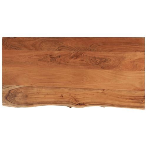 Dessus de table 80x40x3,8 cm rectangulaire bois massif acacia - Photo n°2; ?>