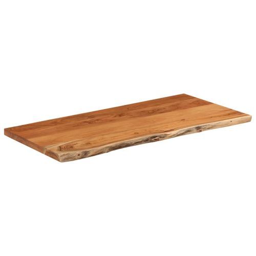 Dessus de table 80x40x3,8 cm rectangulaire bois massif acacia - Photo n°3; ?>