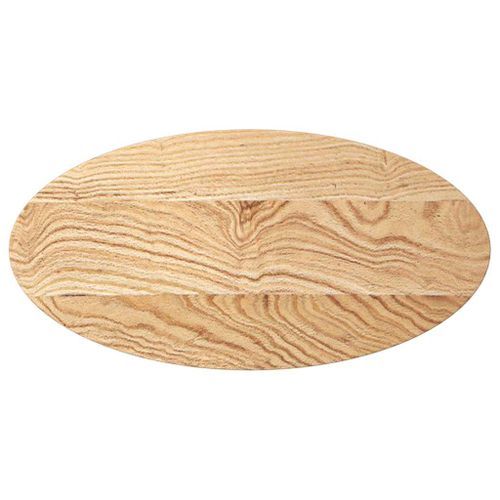 Dessus de table 80x40x4 cm bois de chêne massif ovale - Photo n°2; ?>