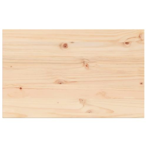 Dessus de table 80x50x2,5 cm rectangulaire bois de pin massif - Photo n°2; ?>