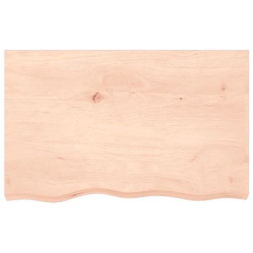 Dessus de table 80x50x2 cm bois de chêne massif non traité - Photo n°3; ?>