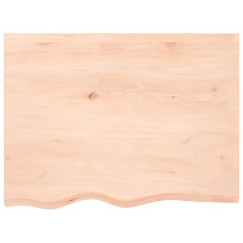 Dessus de table 80x60x(2-6) cm bois de chêne massif non traité - Photo n°3; ?>