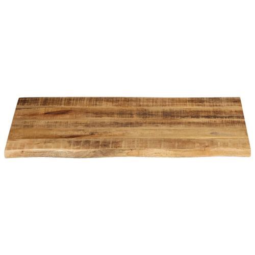 Dessus de table 80x60x2,5 cm bord vivant bois massif manguier - Photo n°3; ?>