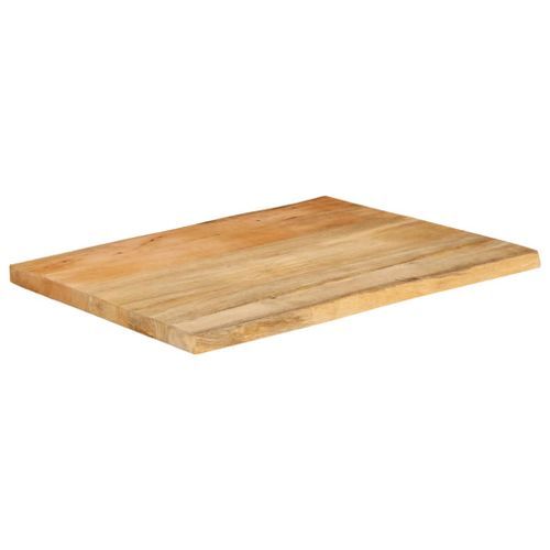 Dessus de table 80x60x2,5 cm bord vivant bois massif manguier - Photo n°2; ?>