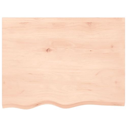 Dessus de table 80x60x2 cm bois de chêne massif non traité - Photo n°3; ?>