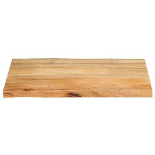 Dessus de table 80x60x3,8 cm bord vivant bois massif manguier - Photo n°3; ?>